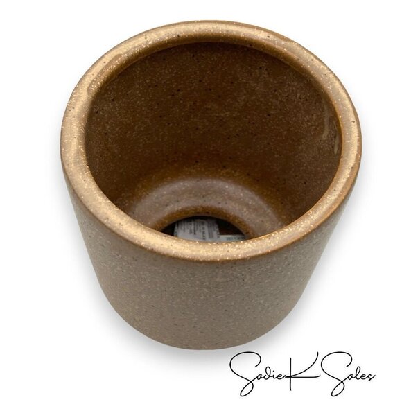 Studio McGee Large Footed Camel Ceramic Vase -‎ Threshold - Picture 6 of 7